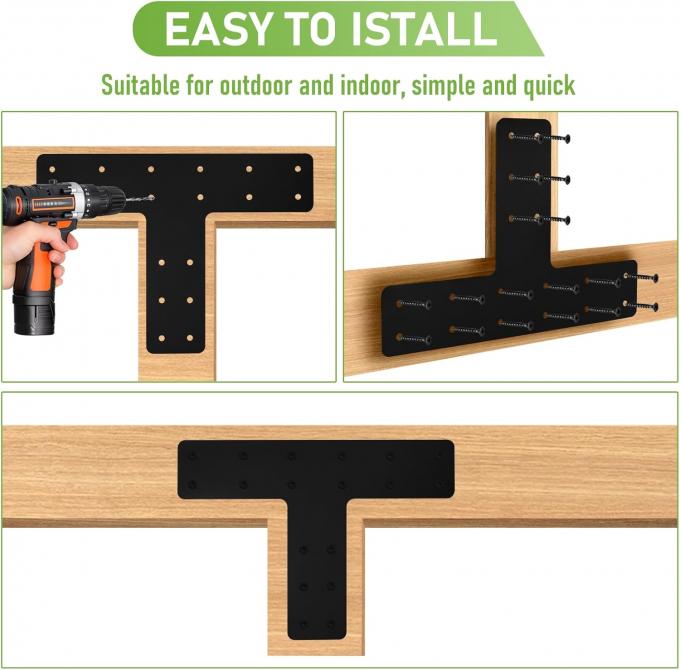 Đen bột phủ đệm góc phải cho sửa chữa góc cho đồ nội thất nhà Pavilion Truss khung làm bằng thép 3