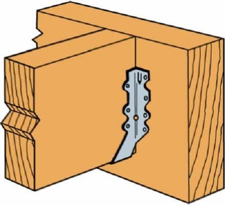 2x6 Joist Hanger, 18 Gauge LU26 Galvanizing Face Mount Joist Hangers gỗ Hurricane Tie Rafters Tie