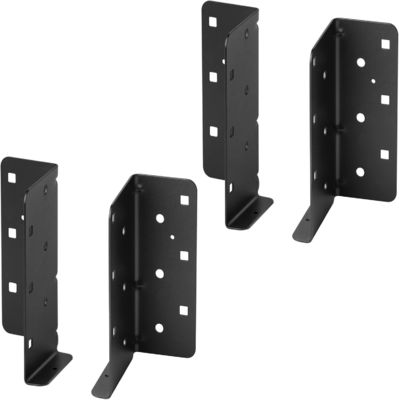 2 cặp Split Joist Hanger cấu trúc-cáp kết nối mặt Mount Hot Dip Ống thép Joist Hangers
