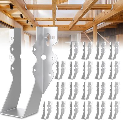 Face Mount 2x6 Steel Joist Hanger với thiết kế miếng lót ẩn để kết nối trần nhà và mái nhà an toàn